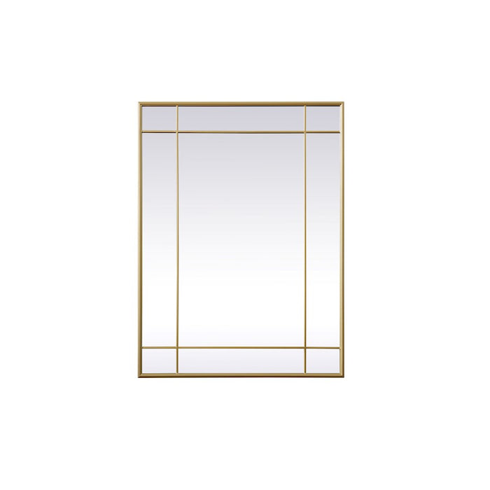 Elegant Lighting Viola 30"x40" Mirror, Brass