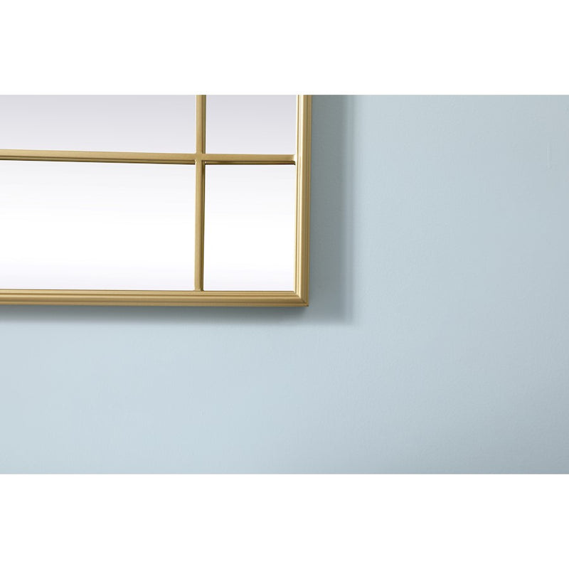 Elegant Lighting Viola 30"x40" Mirror, Brass