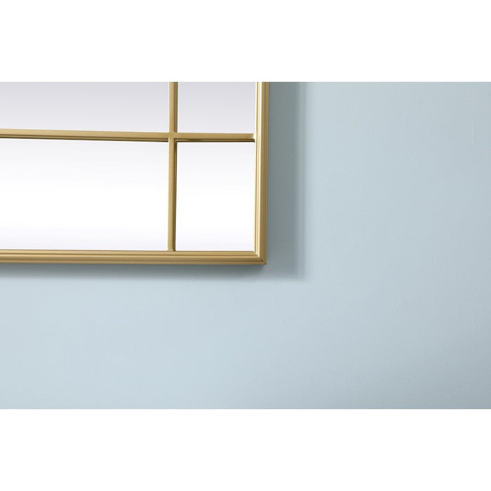 Elegant Lighting Viola 30"x40" Mirror, Brass