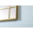 Elegant Lighting Viola 30"x40" Mirror, Brass