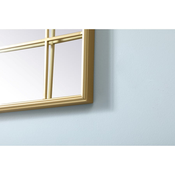 Elegant Lighting Viola 30"x40" Mirror, Brass