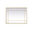 Elegant Lighting Viola 30"x40" Mirror, Brass