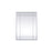 Elegant Lighting Viola 30"x40" Mirror, Silver