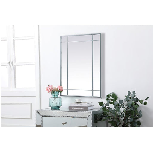 Elegant Lighting Viola 30"x40" Mirror, Silver