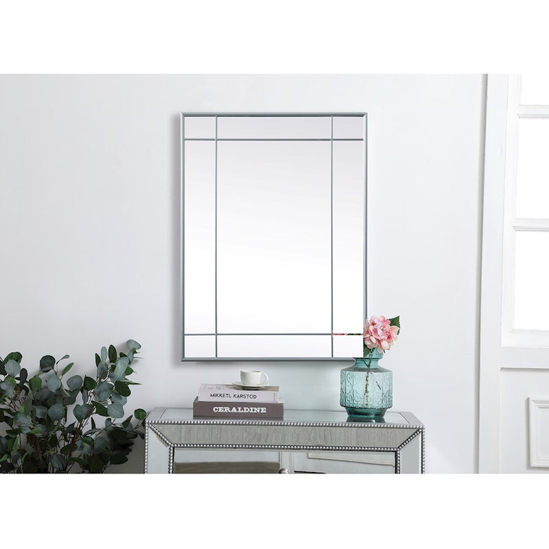 Elegant Lighting Viola 30"x40" Mirror, Silver