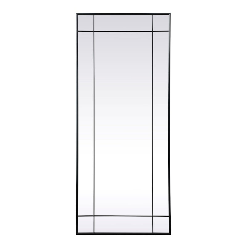 Elegant Lighting Viola 30"x70" Mirror, Black