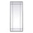 Elegant Lighting Viola 30"x70" Mirror, Black