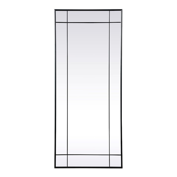 Elegant Lighting Viola 30"x70" Mirror, Black