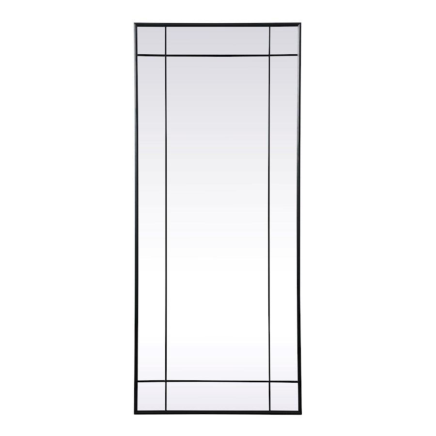 Elegant Lighting Viola 30"x70" Mirror, Black