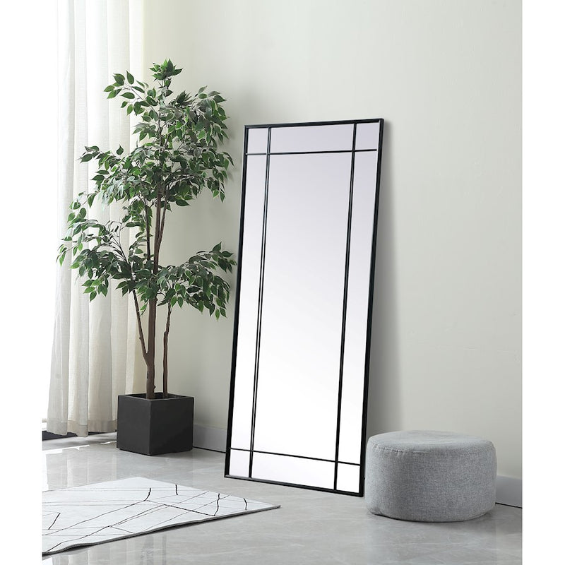 Elegant Lighting Viola 30"x70" Mirror, Black