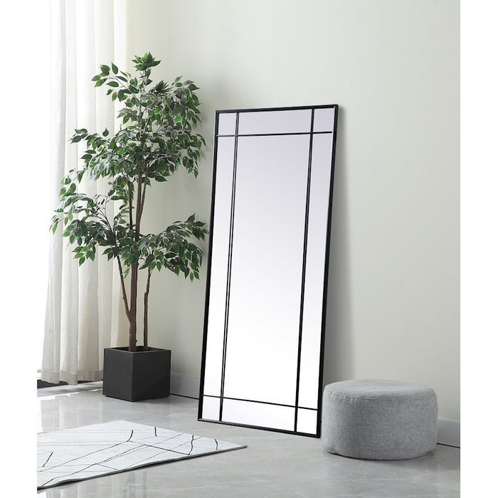 Elegant Lighting Viola 30"x70" Mirror, Black
