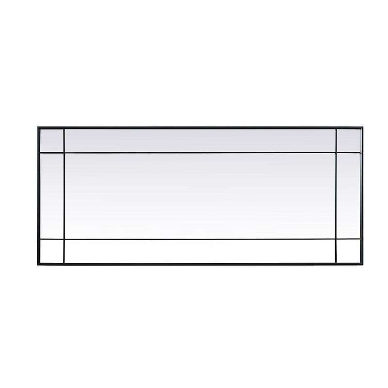 Elegant Lighting Viola 30"x70" Mirror, Black