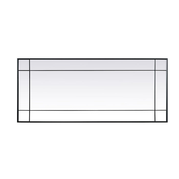 Elegant Lighting Viola 30"x70" Mirror, Black