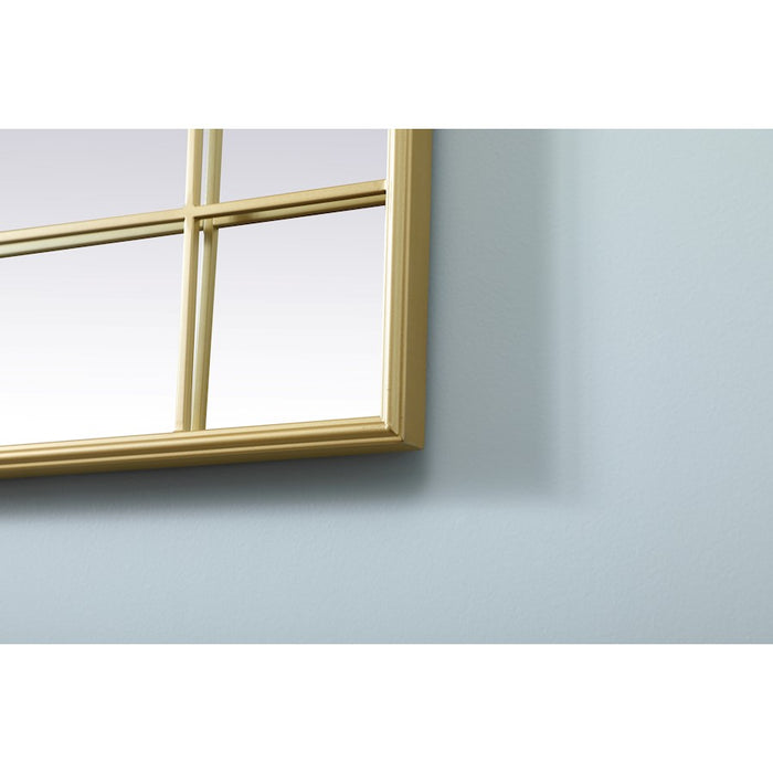 Elegant Lighting Viola 30"x70" Mirror, Brass