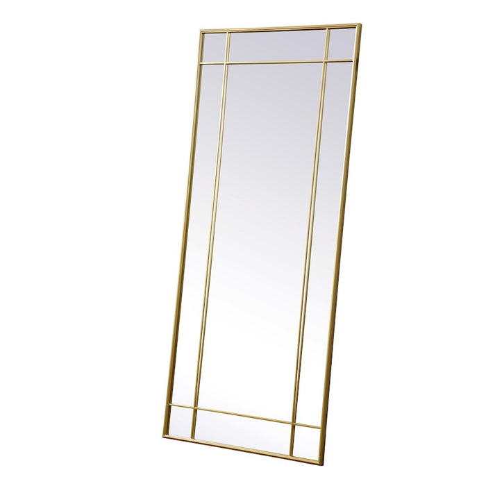 Elegant Lighting Viola 30"x70" Mirror, Brass