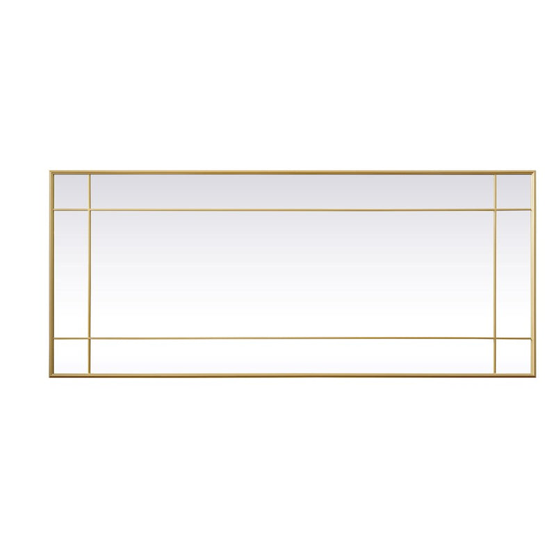 Elegant Lighting Viola 30"x70" Mirror, Brass