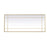 Elegant Lighting Viola 30"x70" Mirror, Brass