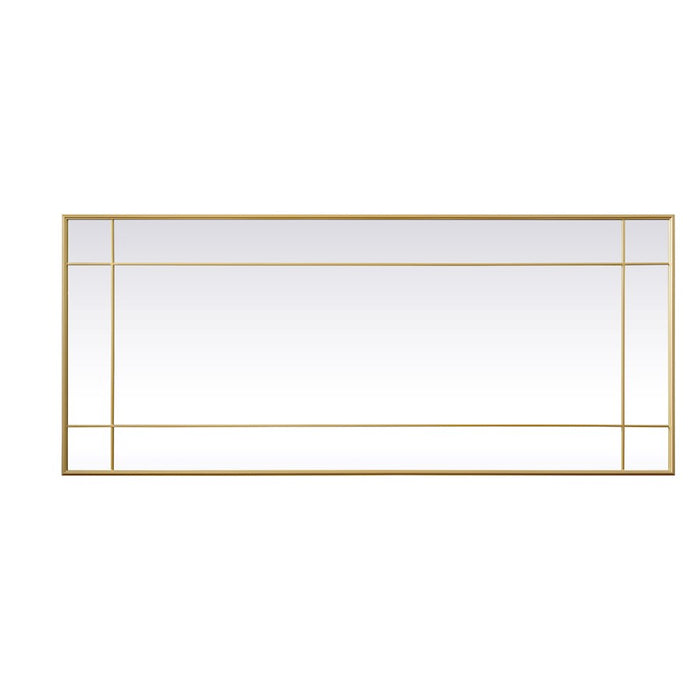 Elegant Lighting Viola 30"x70" Mirror, Brass