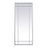 Elegant Lighting Viola 30"x70" Mirror, Silver