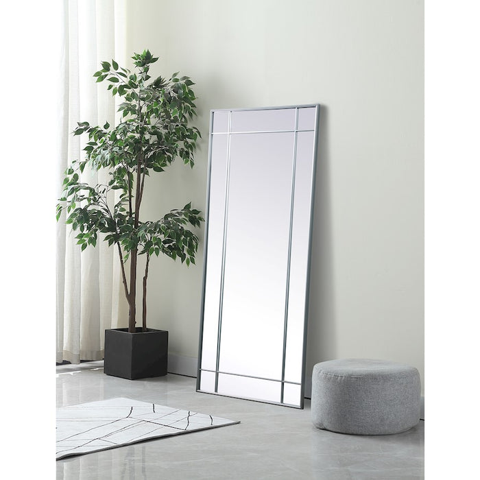 Elegant Lighting Viola 30"x70" Mirror, Silver