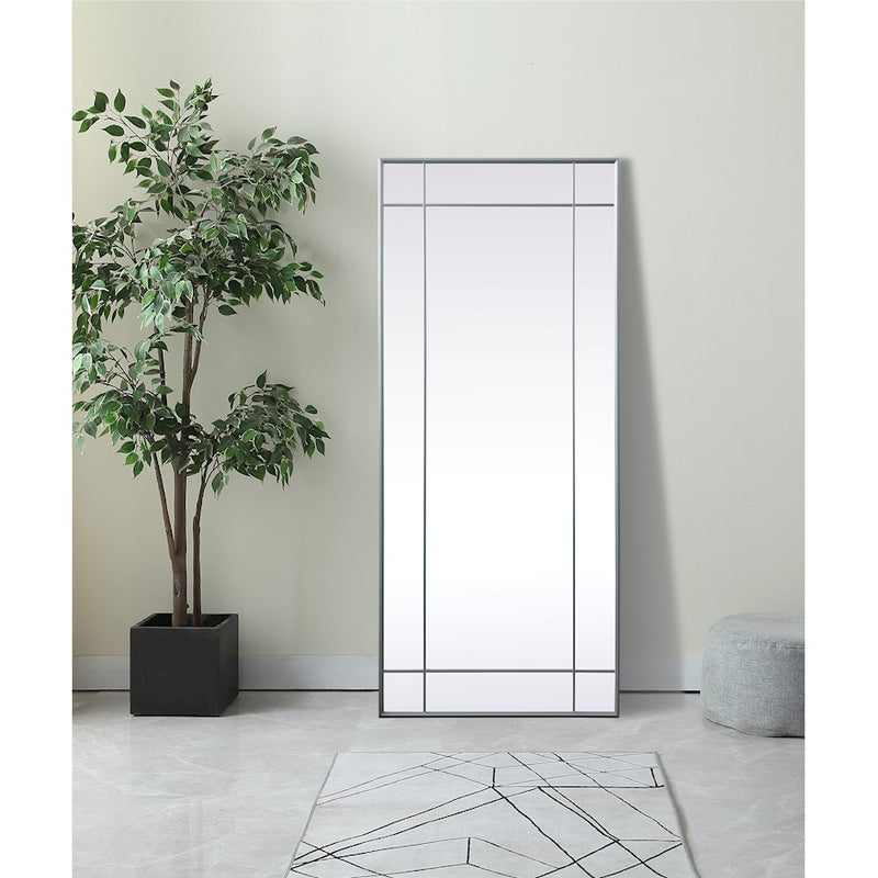 Elegant Lighting Viola 30"x70" Mirror, Silver