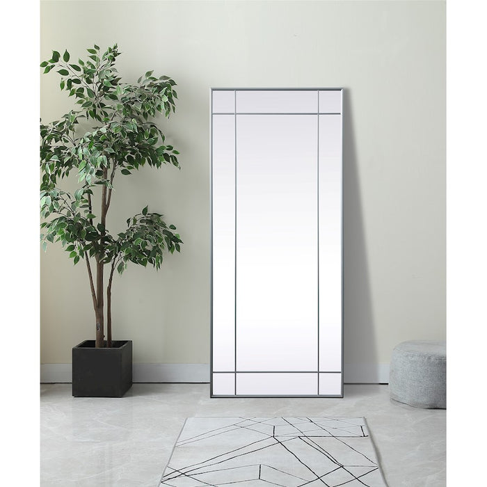 Elegant Lighting Viola 30"x70" Mirror, Silver