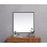 Elegant Decor Eternity Metal Frame Square Mirror 24", Black
