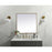 Elegant Decor Eternity Metal Frame Square Mirror 24", Brass