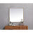 Elegant Decor Eternity Metal Frame Square Mirror 24", Brass