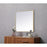 Elegant Decor Eternity Metal Frame Square Mirror 24", Brass