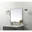 Elegant Decor Eternity Metal Frame Square Mirror 24", Silver