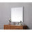 Elegant Decor Eternity Metal Frame Square Mirror 24", Silver
