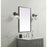 Elegant Decor Eternity Metal Frame Rectangle Mirror 24X36", Black