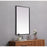 Elegant Decor Eternity Metal Frame Rectangle Mirror 24X36", Black