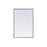 Elegant Decor Eternity Metal Frame Rectangle Mirror 24X36", Brass