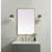 Elegant Decor Eternity Metal Frame Rectangle Mirror 24X36", Brass