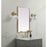 Elegant Decor Eternity Metal Frame Rectangle Mirror 24X36", Brass