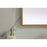 Elegant Decor Eternity Metal Frame Rectangle Mirror 24X36", Brass
