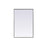 Elegant Decor Eternity Metal Frame Rectangle Mirror 24X36", Silver