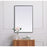Elegant Decor Eternity Metal Frame Rectangle Mirror 24X36", Silver