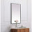 Elegant Decor Eternity Metal Frame Rectangle Mirror 24X36", Silver