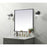 Elegant Decor Eternity Metal Frame Square Mirror 30", Black