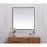 Elegant Decor Eternity Metal Frame Square Mirror 30", Black