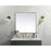 Elegant Decor Eternity Metal Frame Square Mirror 30", Brass