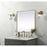 Elegant Decor Eternity Metal Frame Square Mirror 30", Brass