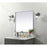 Elegant Decor Eternity Metal Frame Square Mirror 30", Silver