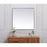 Elegant Decor Eternity Metal Frame Square Mirror 30", Silver