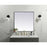 Elegant Decor Eternity Metal Frame Square Mirror 42", Black