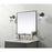 Elegant Decor Eternity Metal Frame Square Mirror 42", Black
