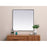 Elegant Decor Eternity Metal Frame Square Mirror 42", Black